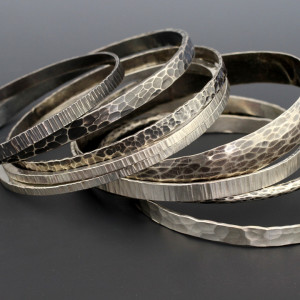 Deb-Fanelli-Bracelets_Stack-of-Plain-Bangles