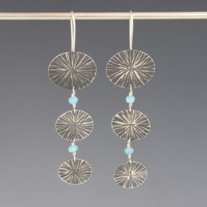 Deb-Fanelli-Earrings_3-Discs-Blue-Opal