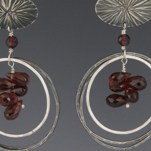 Deb-Fanelli-Earrings_Garnet-Hoops