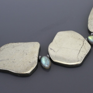 Deb-Fanelli-Necklaces_Pyrite-Slab-Labradorite