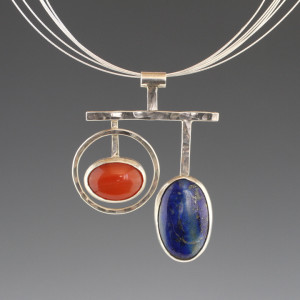 Deb-Fanelli-Pendant_Carnelian-and-Lapis