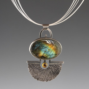 Deb-Fanelli-Pendant_Labradorite-Citrine 2