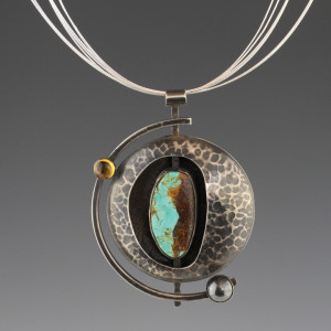 Deb-Fanelli-Pendant_turquoise-hematite-citrine